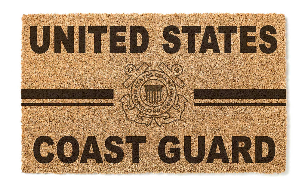 Team Coir Doormat Team Logo Coast Guard