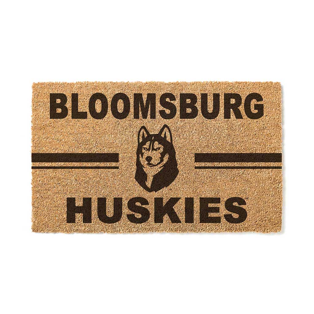 Team Coir Doormat Team Logo Bloomsburg Huskies