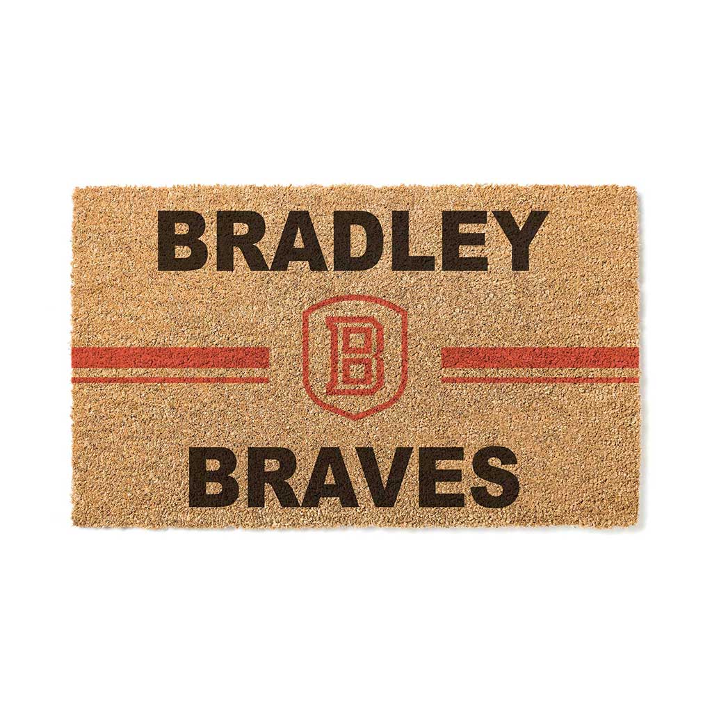 Team Coir Doormat Team Logo Bradley Braves