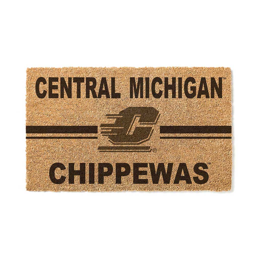 Team Coir Doormat Team Logo Central Michigan Chippewas