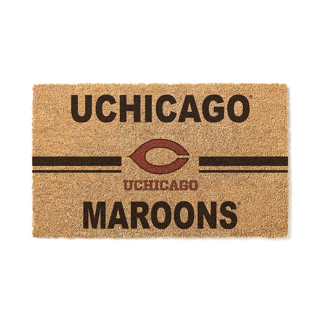 Team Coir Doormat Team Logo University of Chicago Maroons