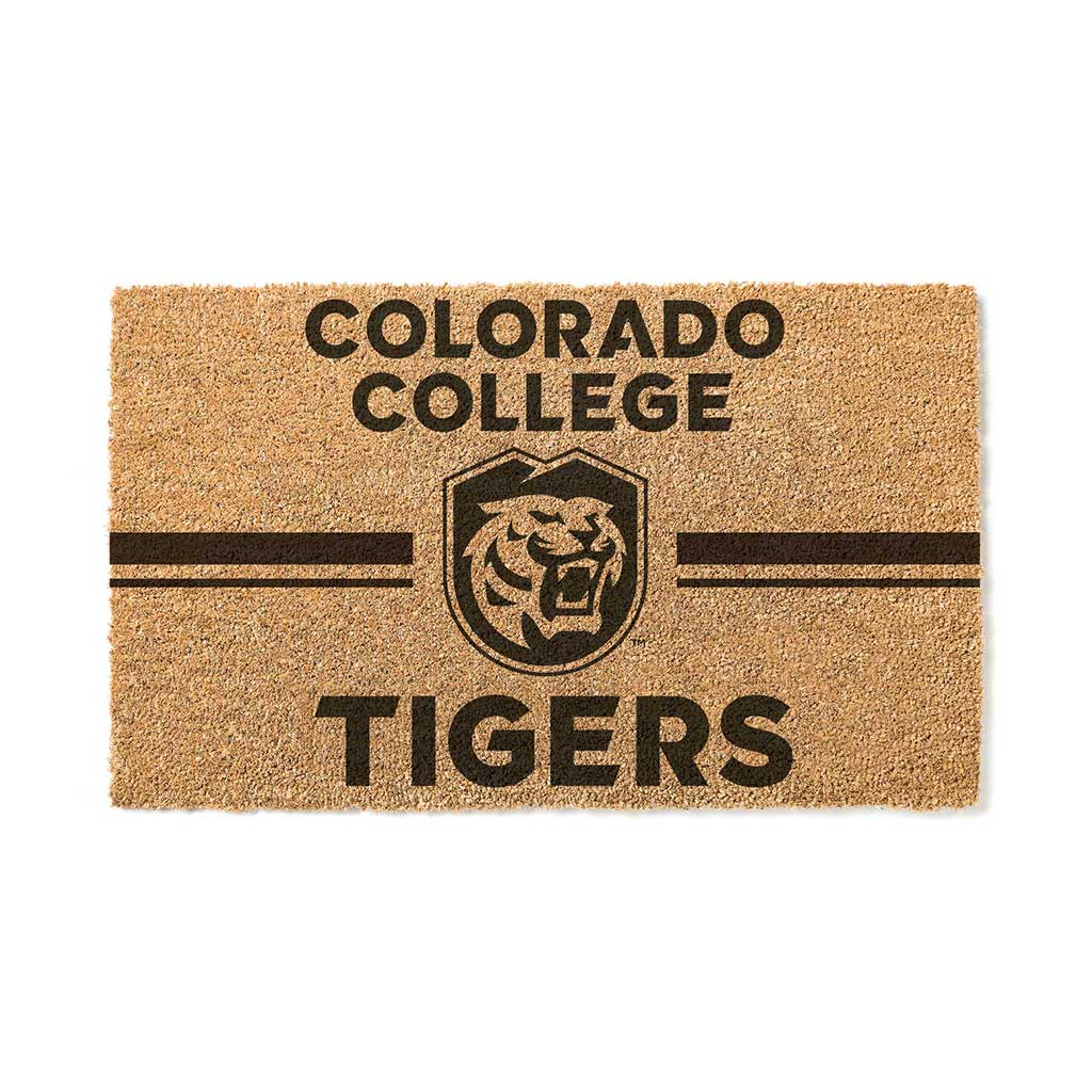 Team Coir Doormat Team Logo Colorado College Tigers