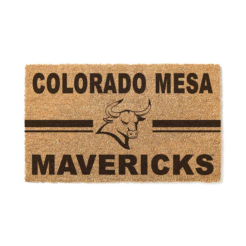 Team Coir Doormat Team Logo Colorado Mesa Mavericks