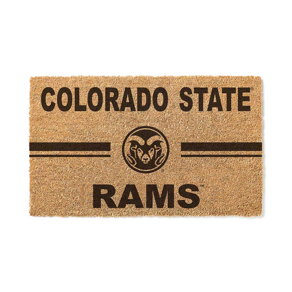 Team Coir Doormat Team Logo Colorado State-Ft. Collins Rams