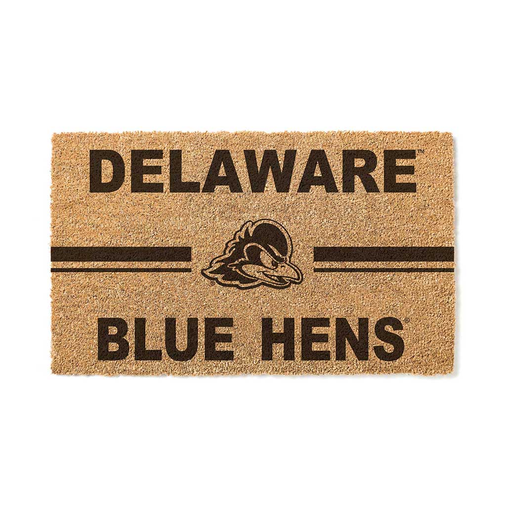 Team Coir Doormat Team Logo Delaware Fightin Blue Hens