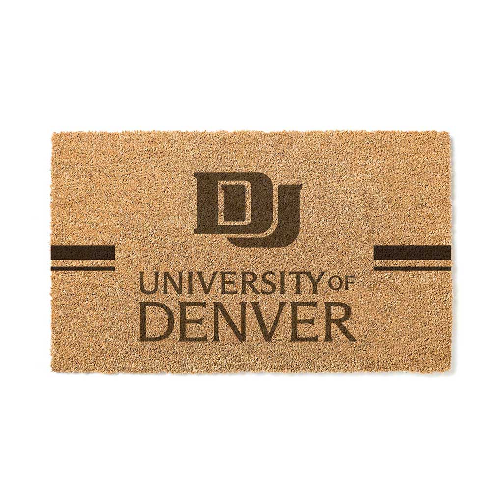 Team Coir Doormat Team Logo Denver Pioneers