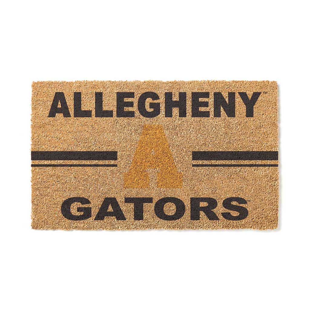 Team Coir Doormat Team Logo Allegheny College Gators