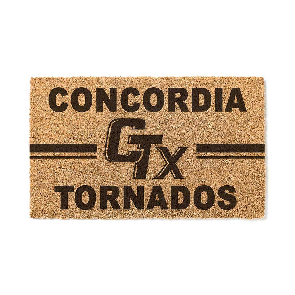 Team Coir Doormat Team Logo Concordia University Tornados