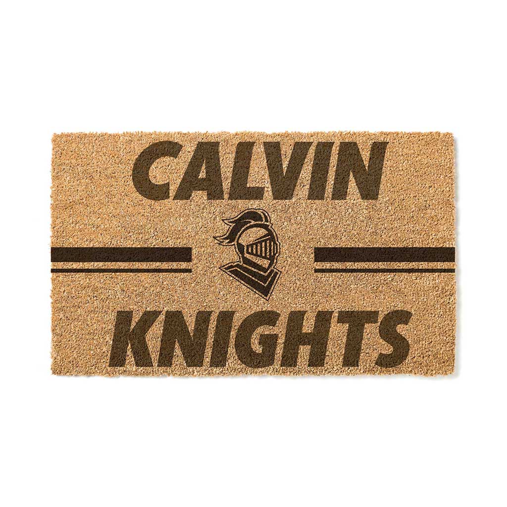 Team Coir Doormat Team Logo Calvin University Knights