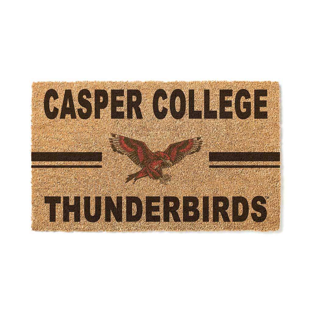 Team Coir Doormat Team Logo Casper College Thunderbirds