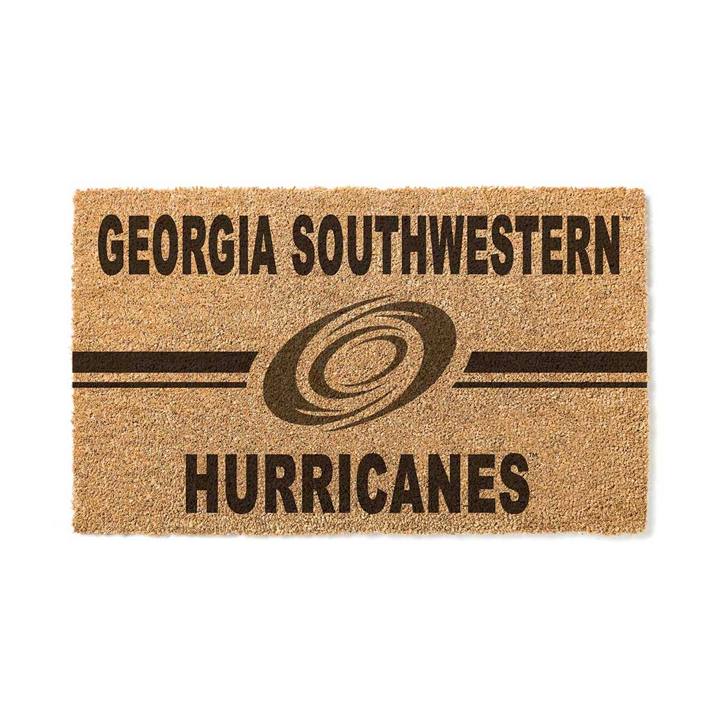 Team Coir Doormat Team Logo Georgia Southwestern State Hurricanes