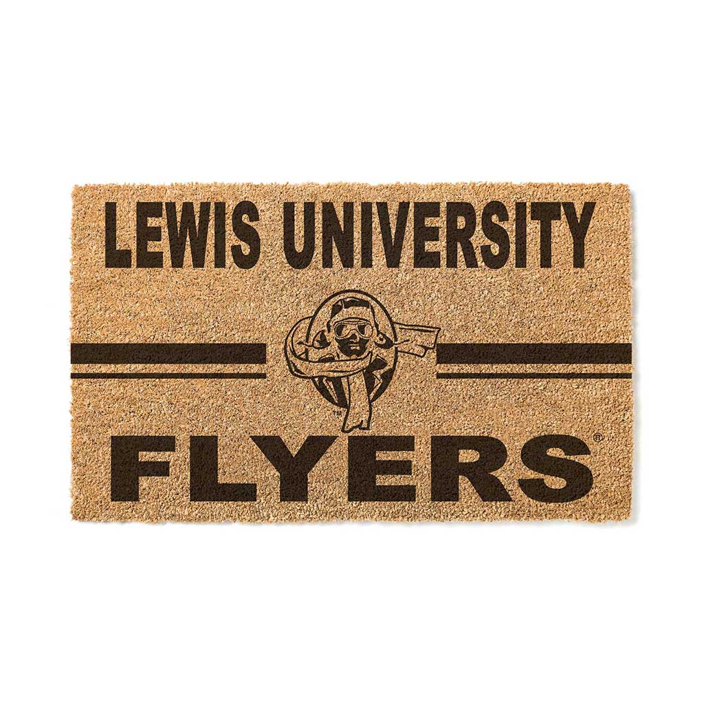 Team Coir Doormat Team Logo Lewis University Flyers
