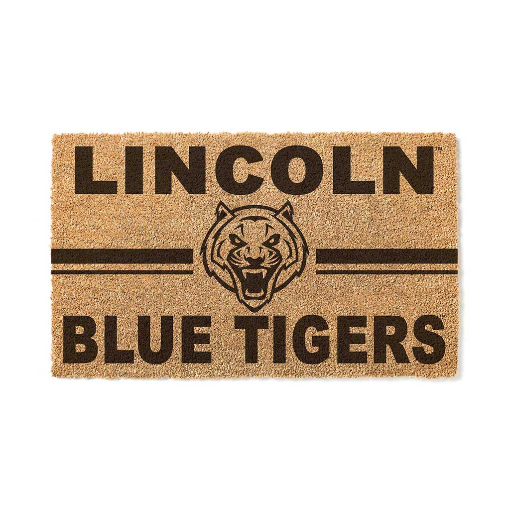 Team Coir Doormat Team Logo Lincoln University Blue Tigers