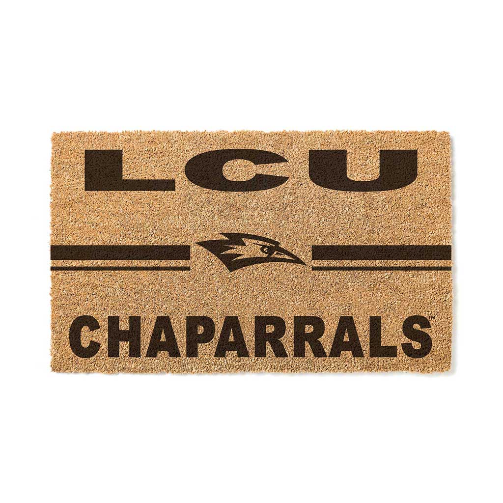 Team Coir Doormat Team Logo Lubbock Christian Chaparrals