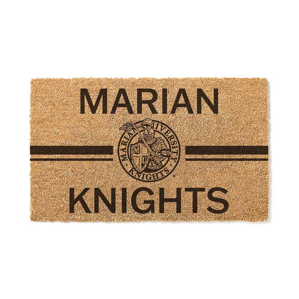 Team Coir Doormat Team Logo Marian University Knights