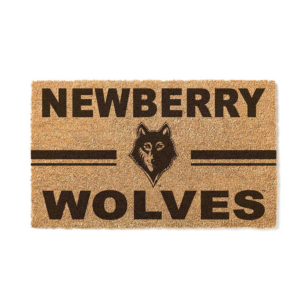 Team Coir Doormat Team Logo Newberry College Wolves