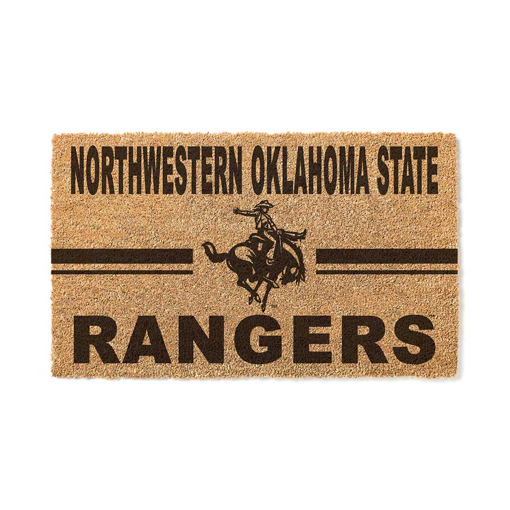 Team Coir Doormat Team Logo Northwestern Oklahoma State Rangers