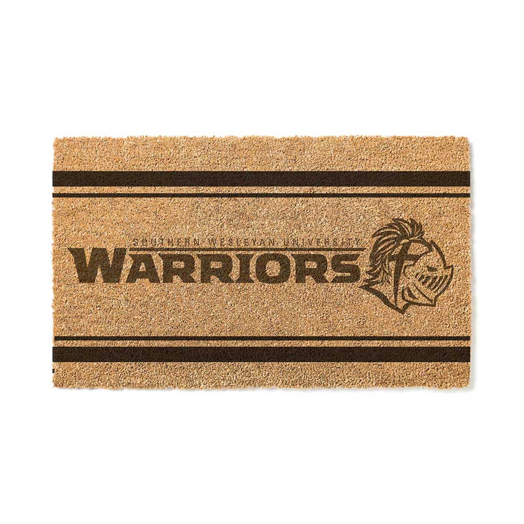 Team Coir Doormat Team Logo Southern Wesleyan Warriors