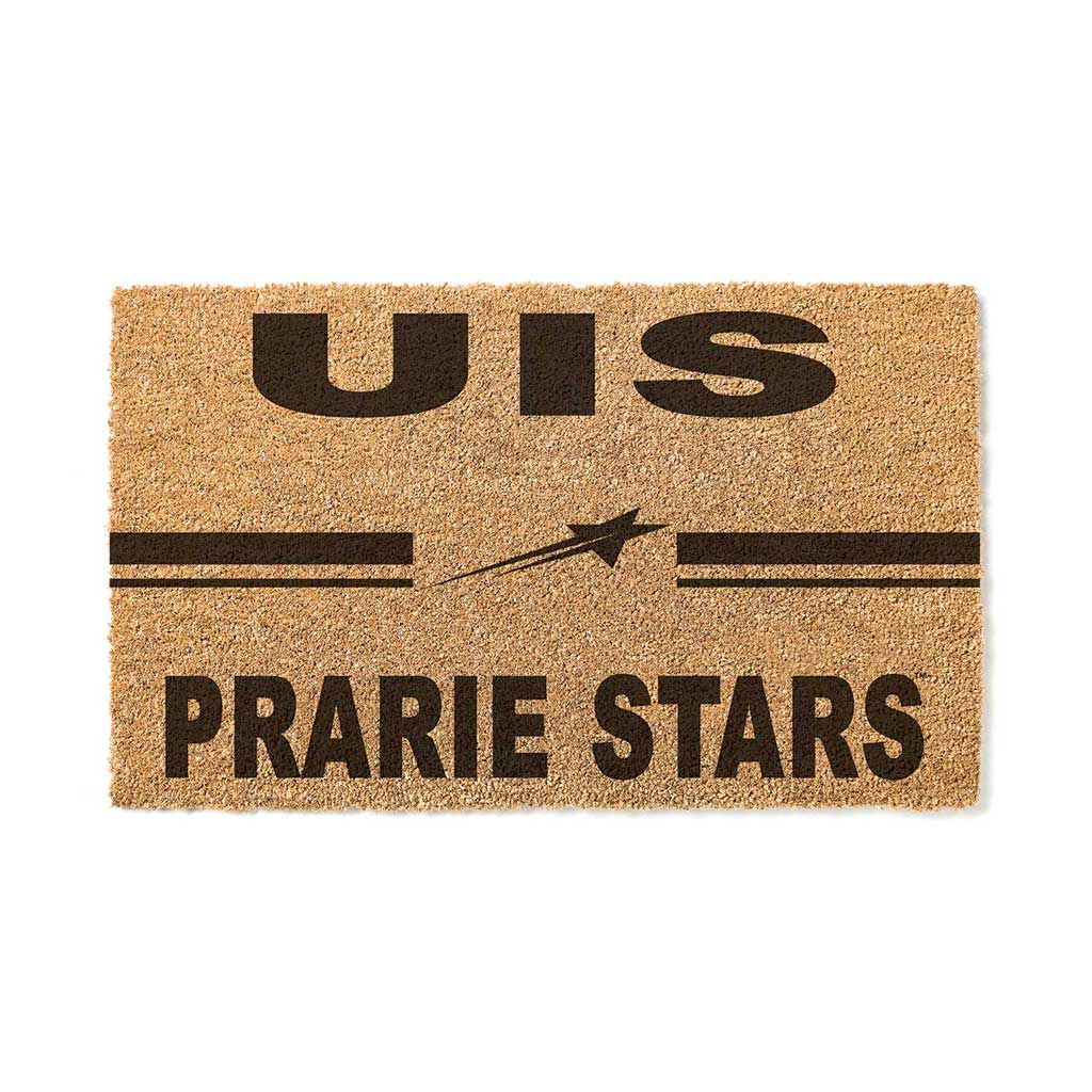 Team Coir Doormat Team Logo University of Illinois Springfield Prairie Stars