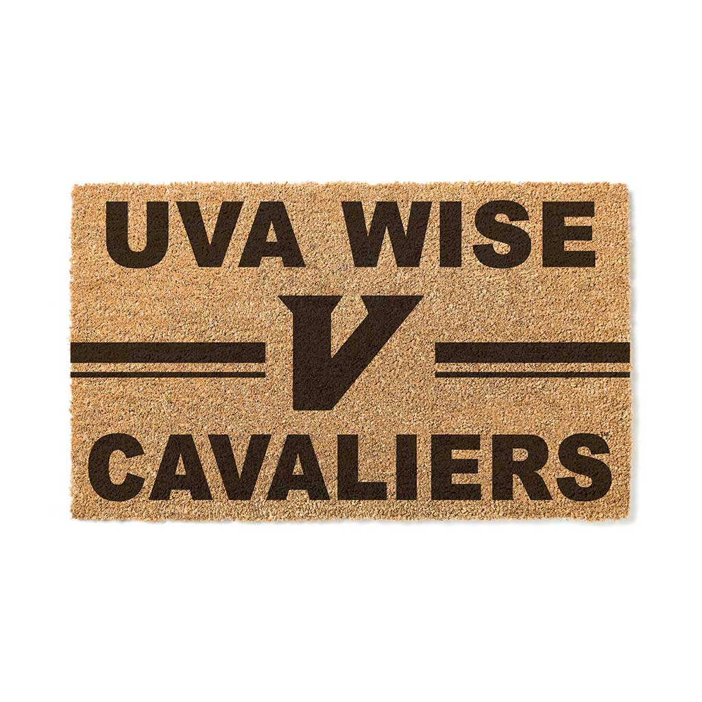 Team Coir Doormat Team Logo University of Virginia College at Wise Cavaliers