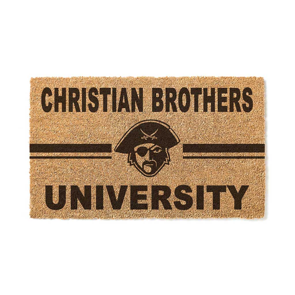 Team Coir Doormat Team Logo Christian Brothers University Buccaneers