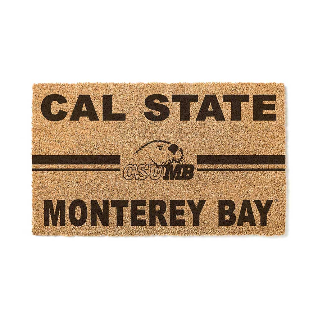 Team Coir Doormat Team Logo California State Monterey Otters