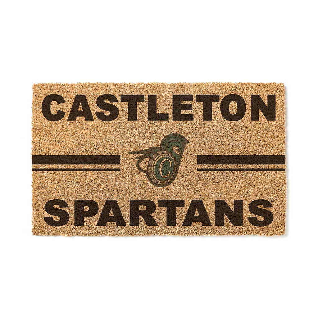 Team Coir Doormat Team Logo Castleton University Spartans