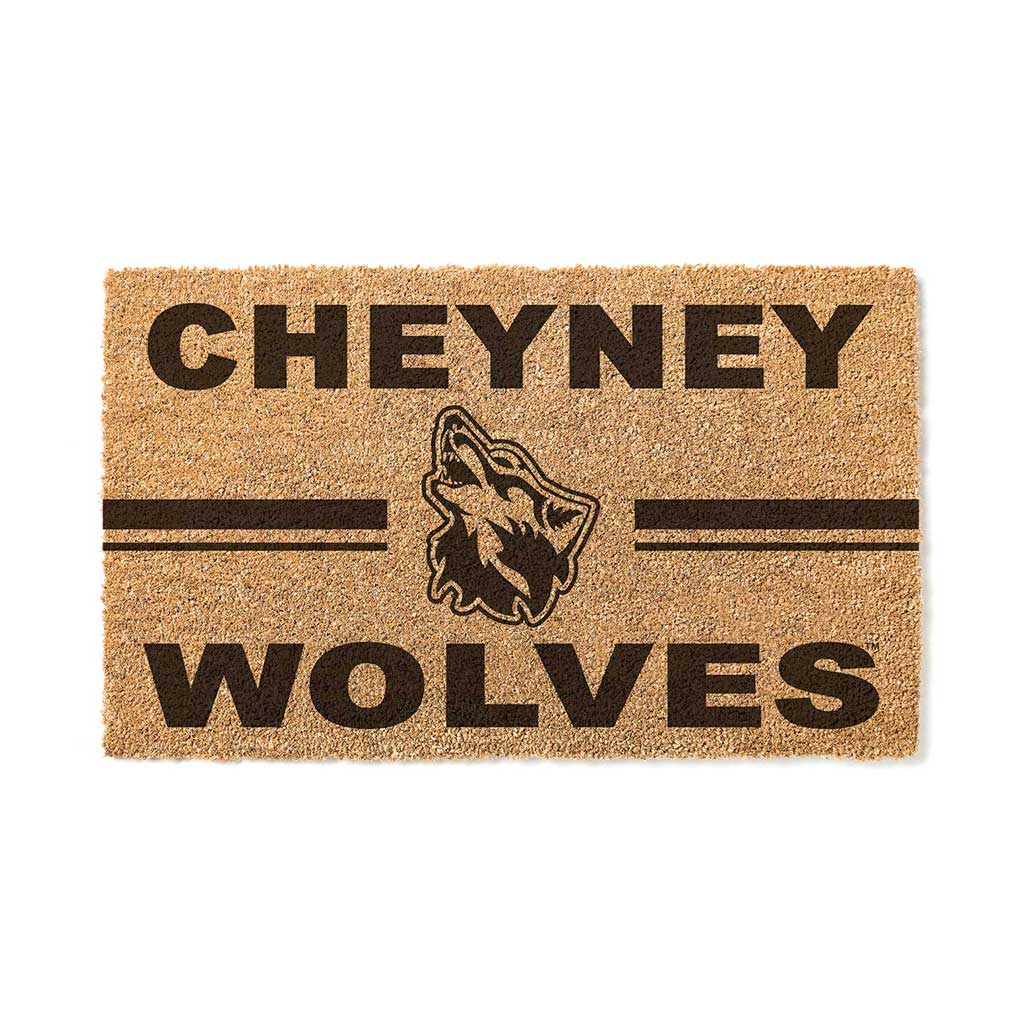 Team Coir Doormat Team Logo Cheyney University Wolves