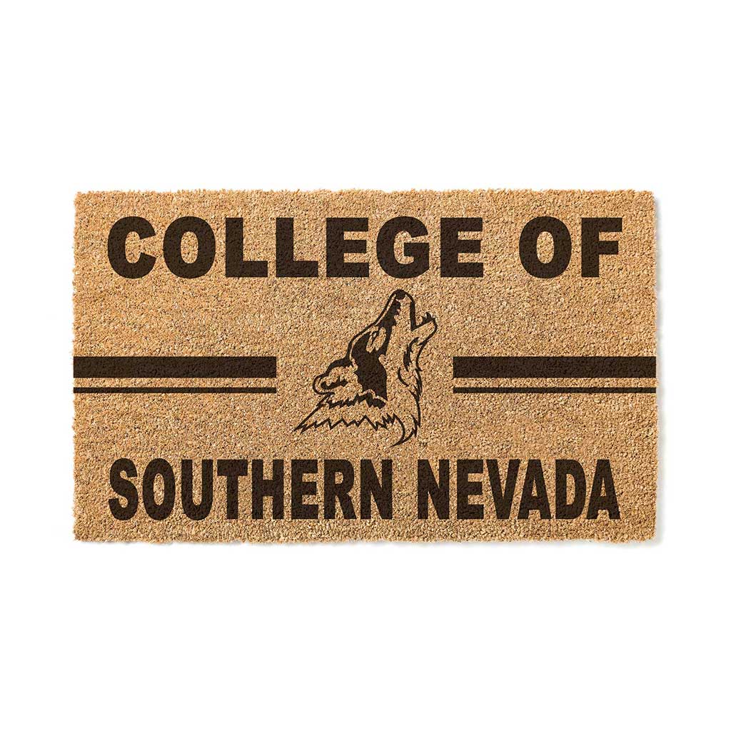 Team Coir Doormat Team Logo College of Southern Nevada Coyotes