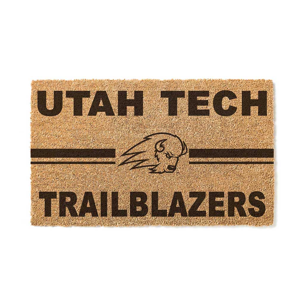 Team Coir Doormat Team Logo Utah Tech Trailblazers