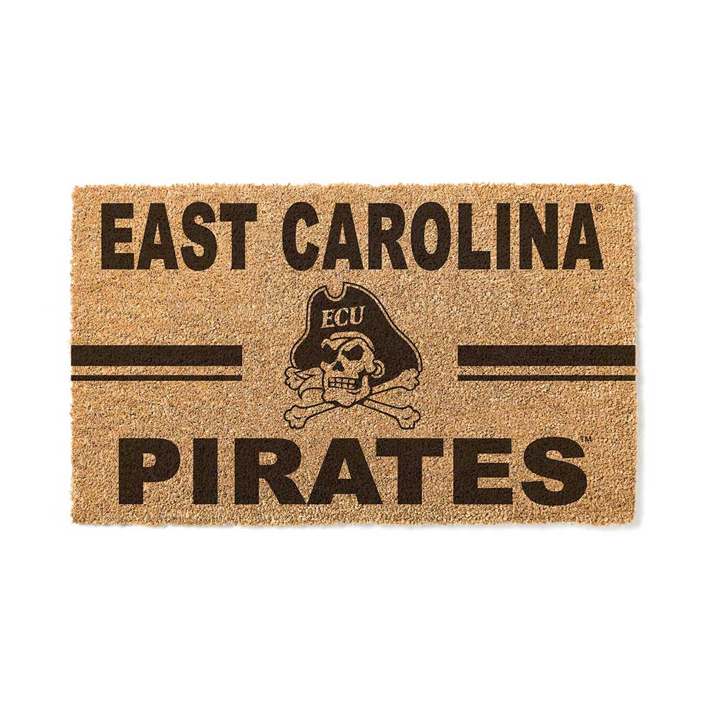 Team Coir Doormat Team Logo East Carolina Pirates