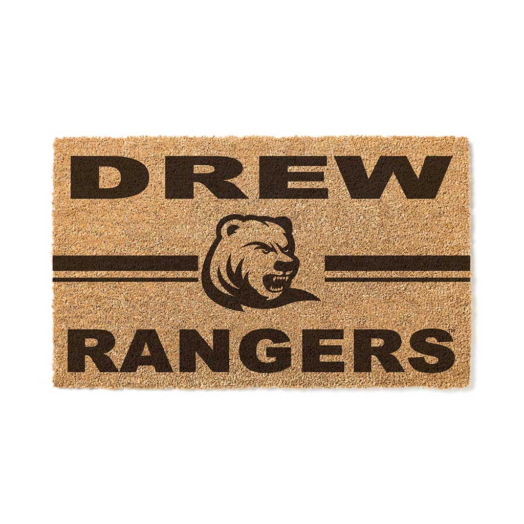 Team Coir Doormat Team Logo Drew University Rangers