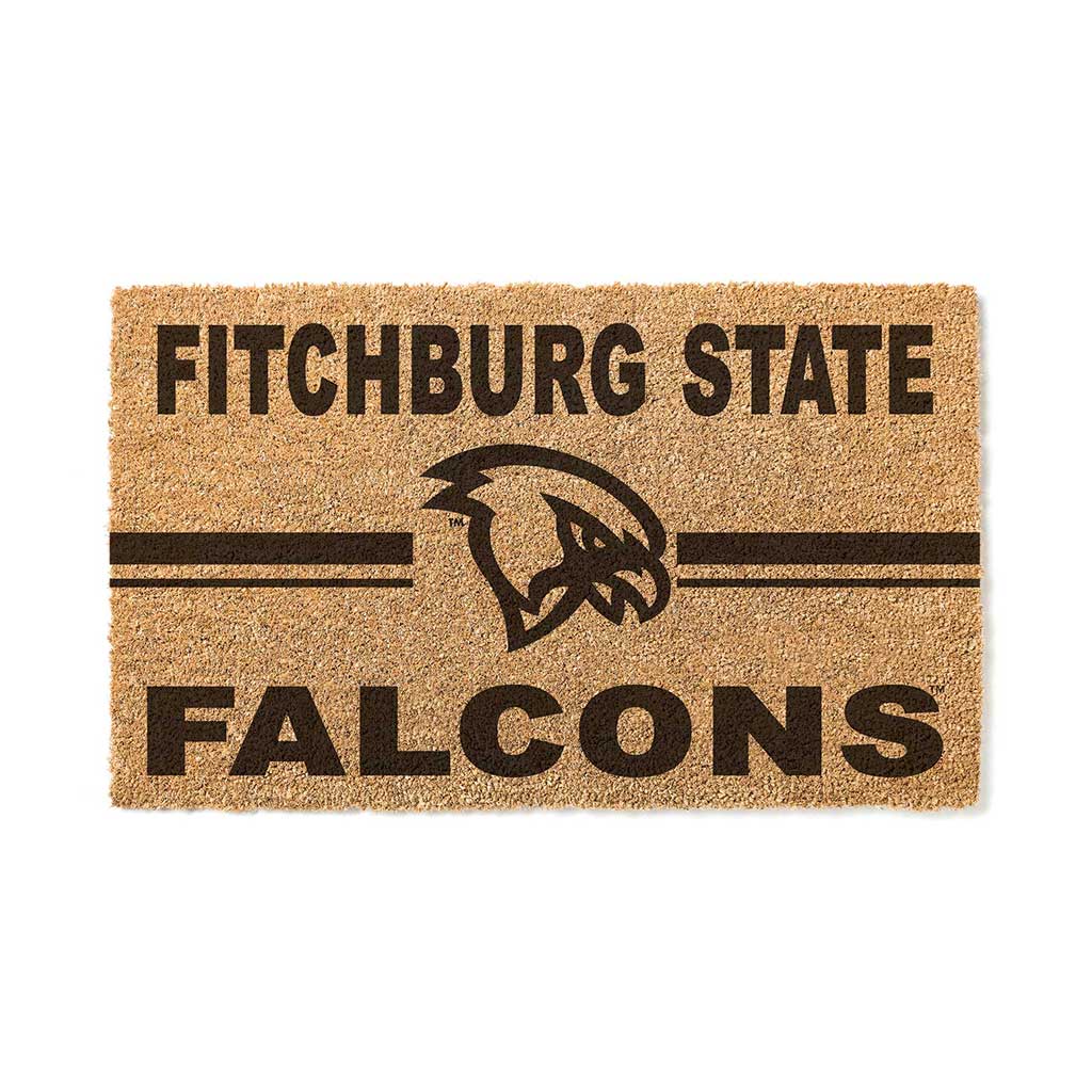 Team Coir Doormat Team Logo Fitchburg State University Falcons