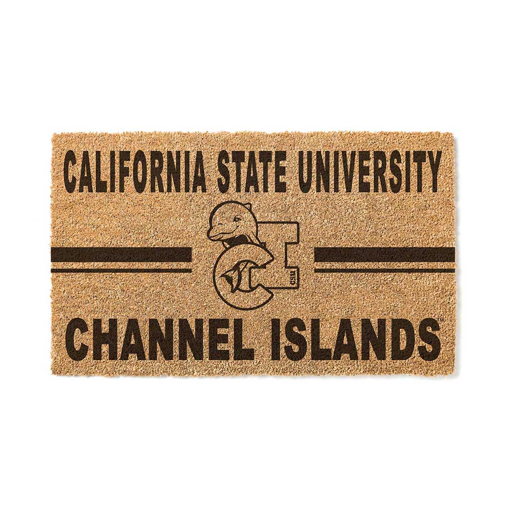 Team Coir Doormat Team Logo California State Channel Islands Dolphins