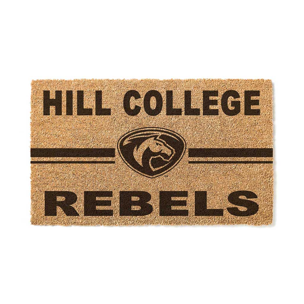 Team Coir Doormat Team Logo Hill College Rebels