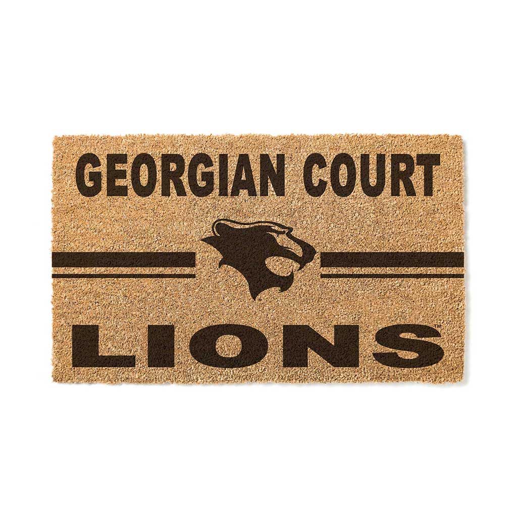 Team Coir Doormat Team Logo Georgian Court University Lions