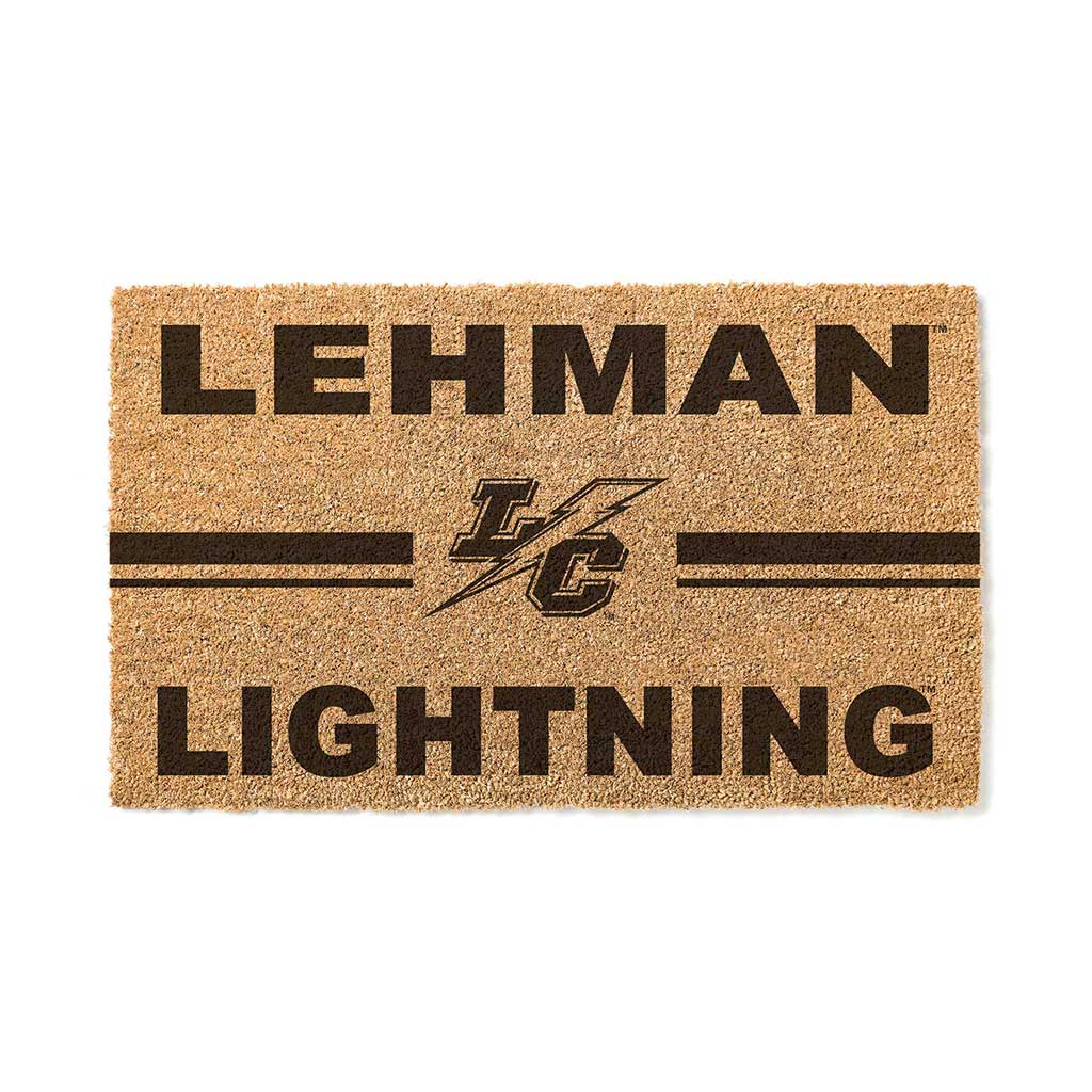 Team Coir Doormat Team Logo Lehman College Lightning