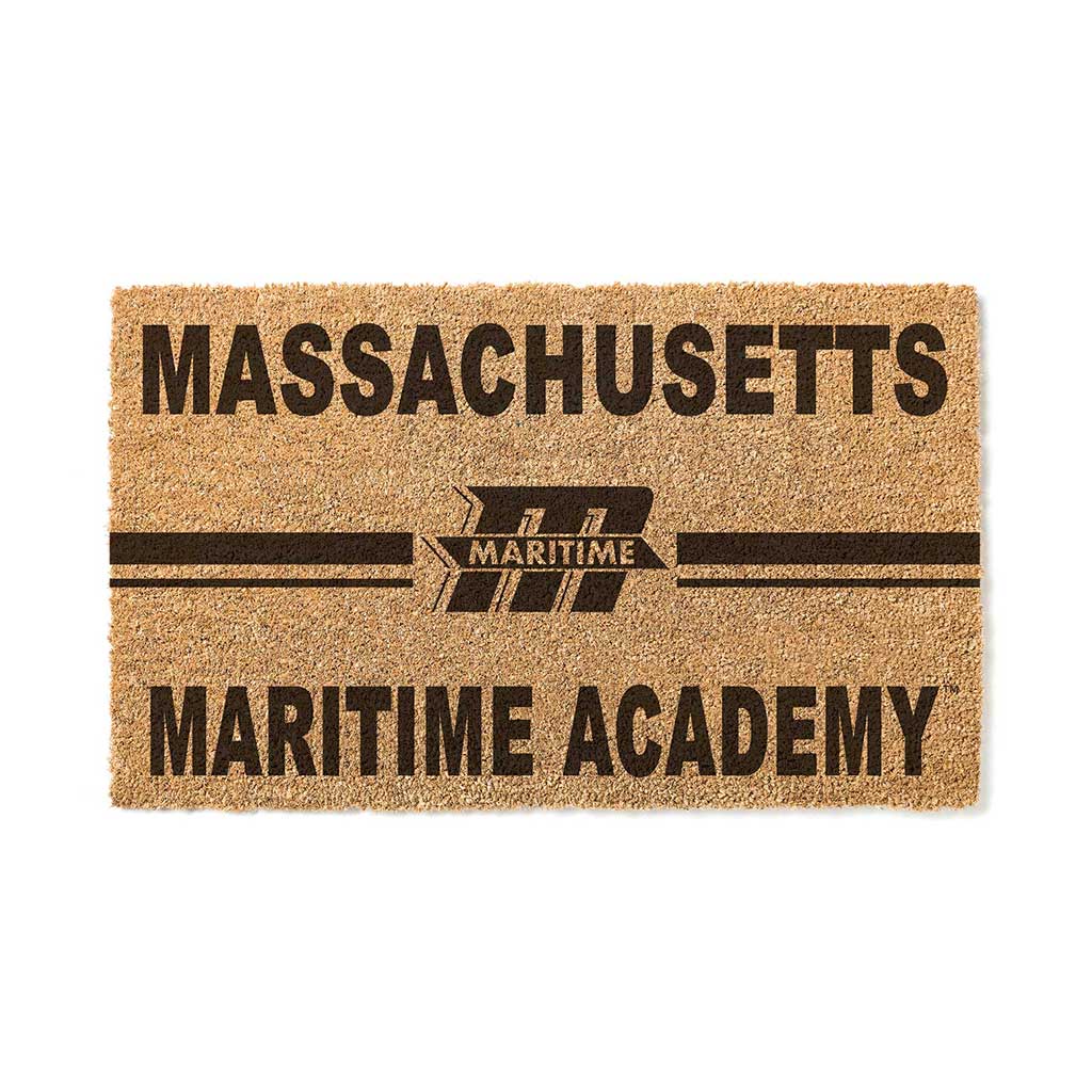 Team Coir Doormat Team Logo Massachusettes Maritime Academy Buccaneers