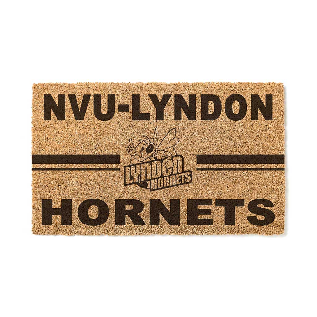 Team Coir Doormat Team Logo Northern Vermont - Lyndon Hornets