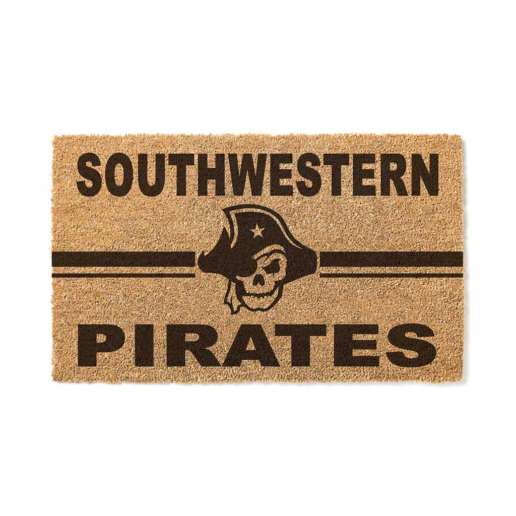 Team Coir Doormat Team Logo Southwestern University Pirates