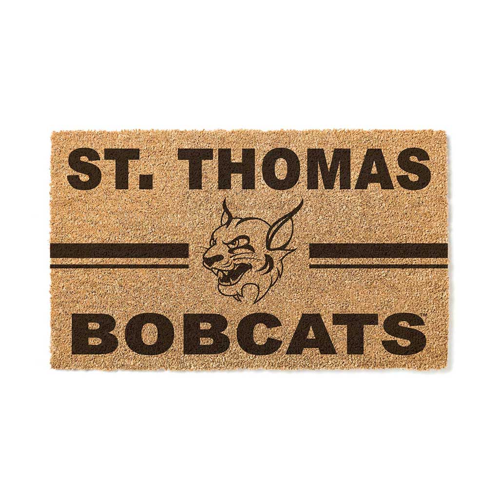 Team Coir Doormat Team Logo St. Thomas University Bobcats