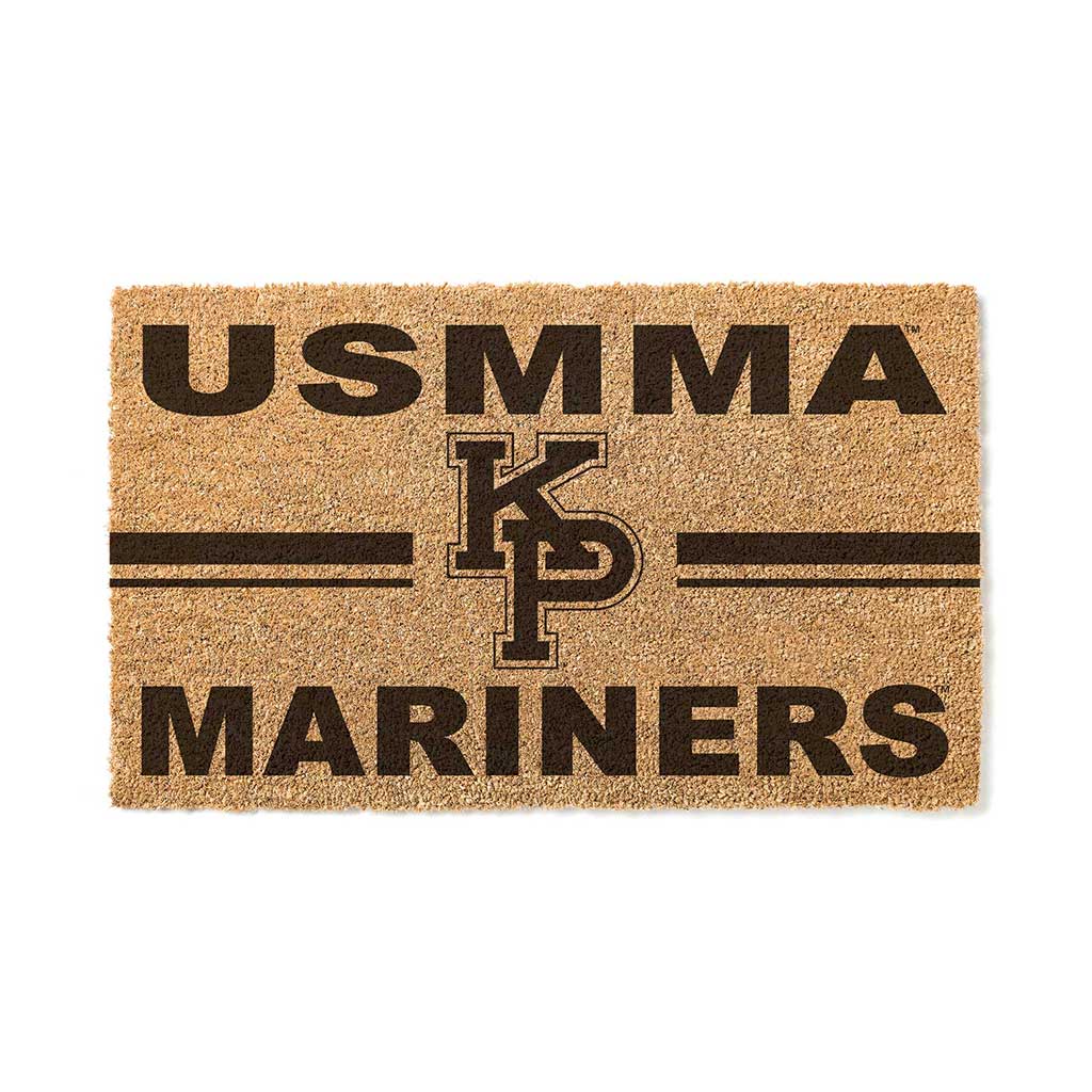 Team Coir Doormat Team Logo United State Merchant Marine Academy Mariners