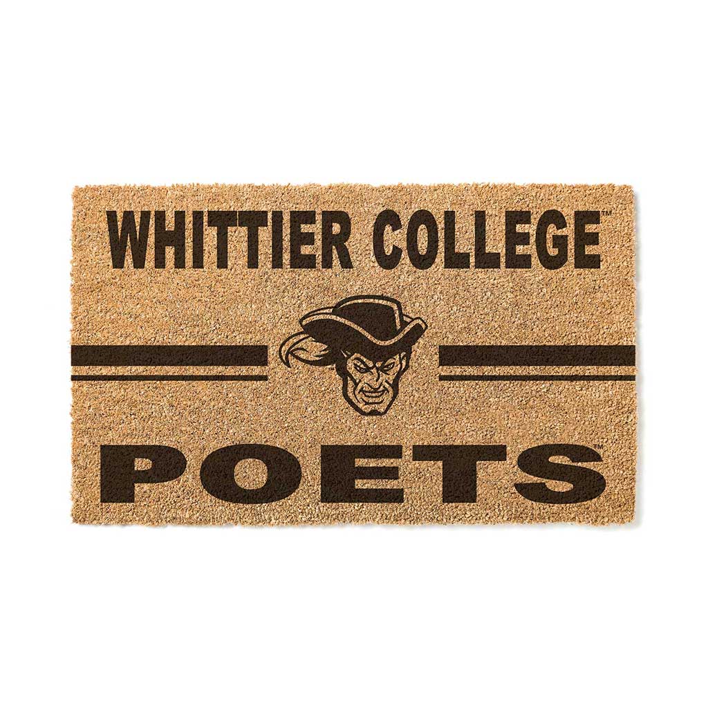 Team Coir Doormat Team Logo Whittier College Poets