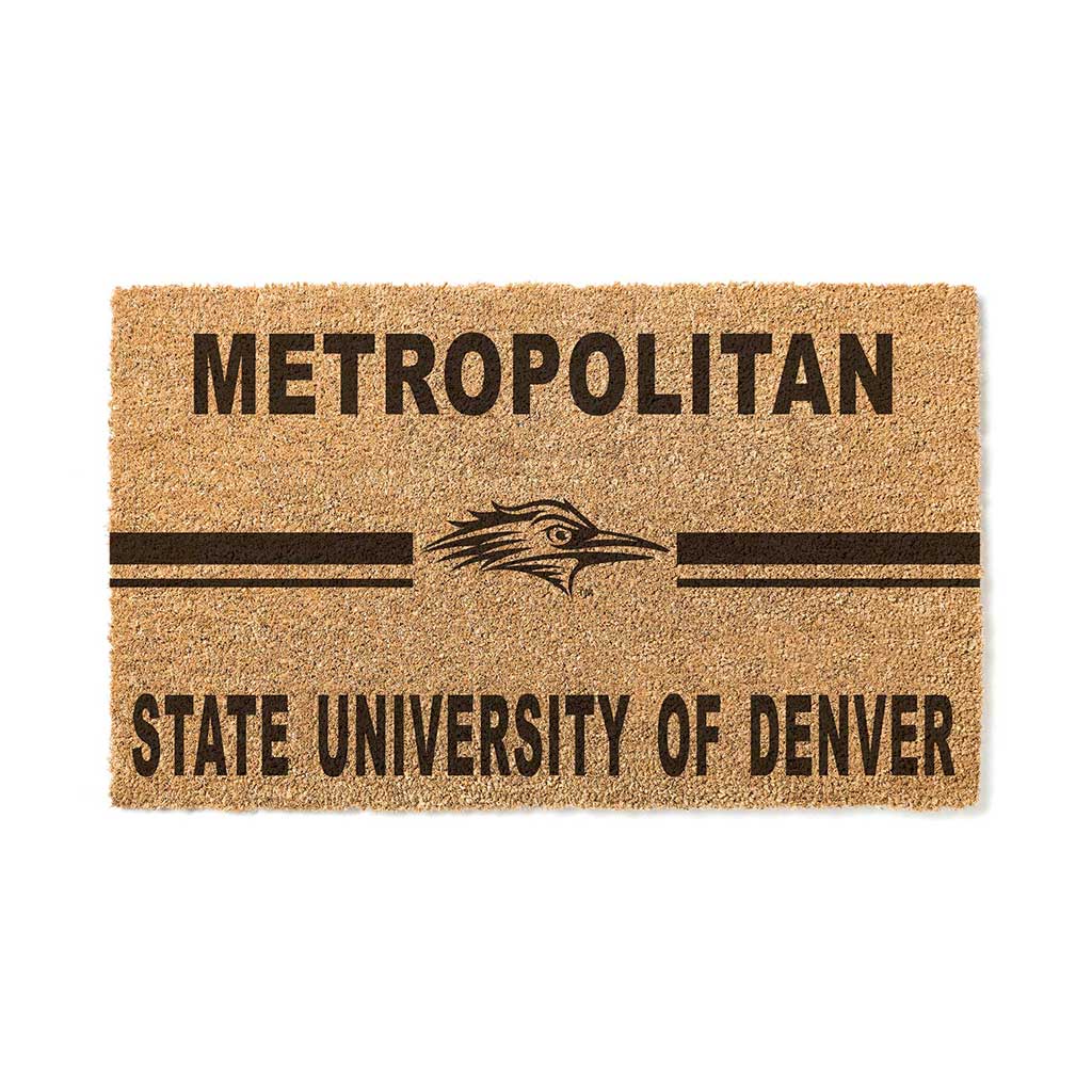 Team Coir Doormat Team Logo Metropolitan State University of Denver Roadrunners