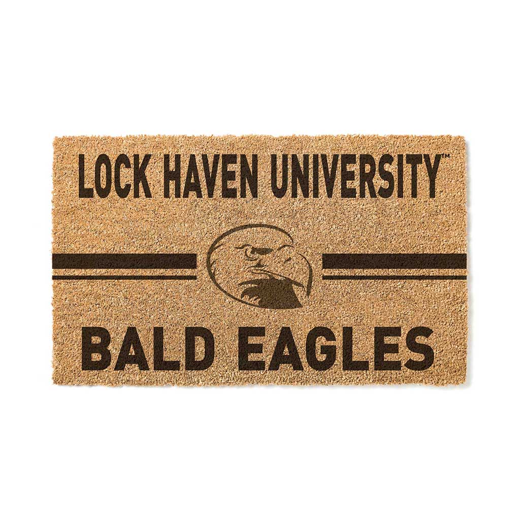 Team Coir Doormat Team Logo Lock Haven Bald Eagles