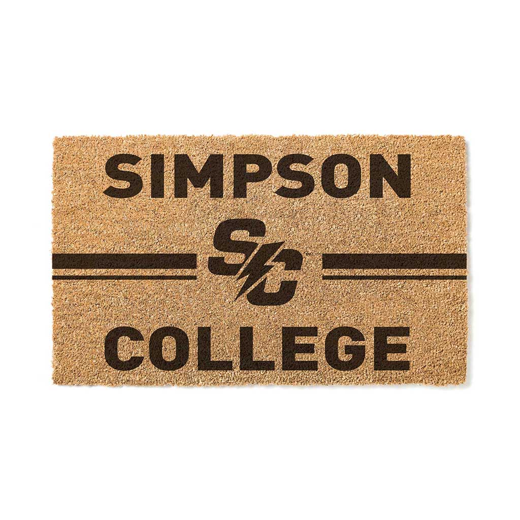 Team Coir Doormat Team Logo Simpson College The Storm