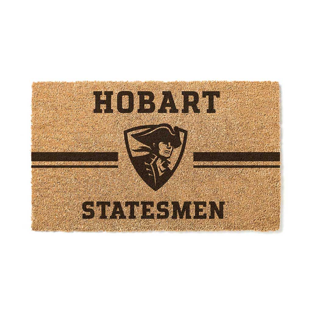 Team Coir Doormat Team Logo Hobart & William Smith College Statesmen