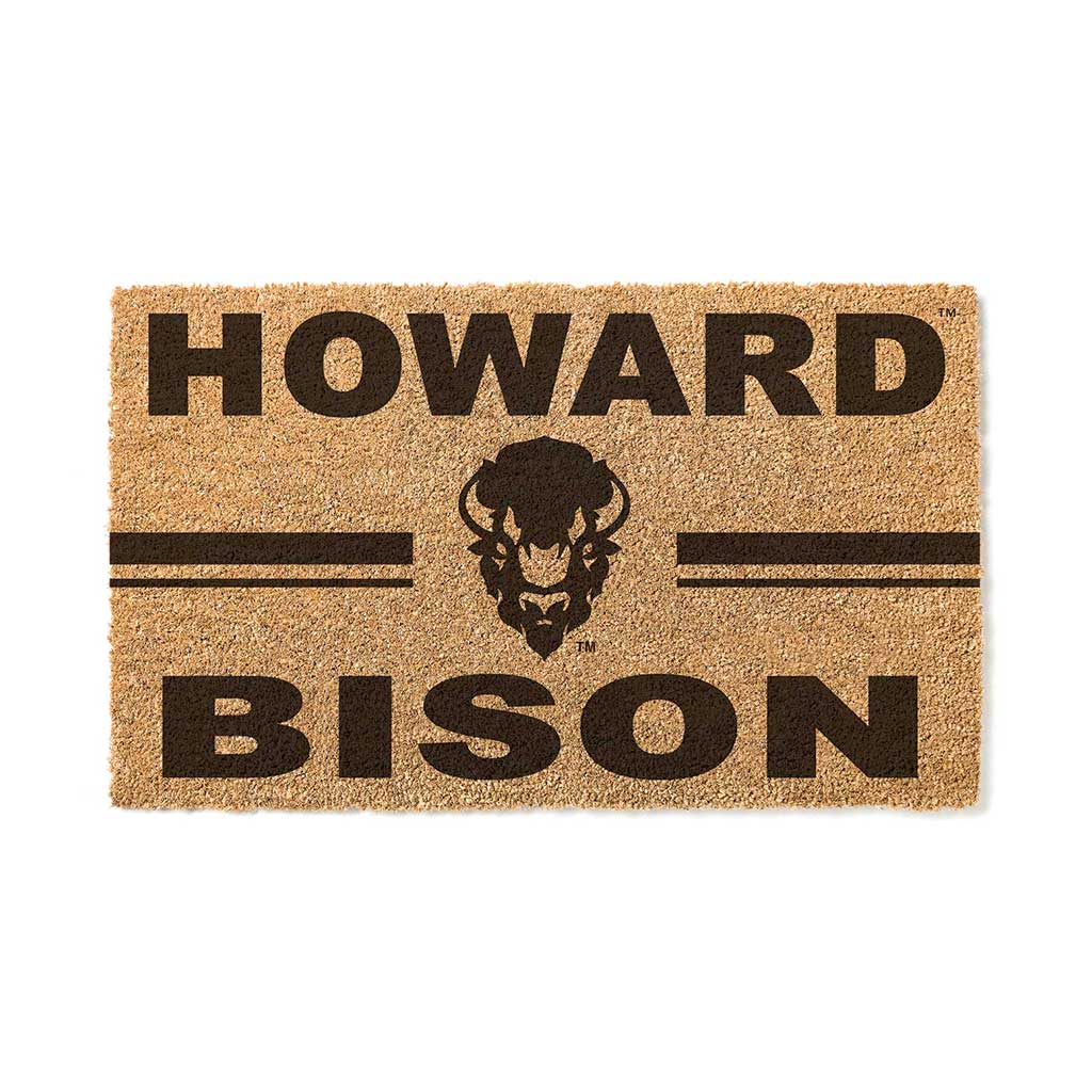 Team Coir Doormat Team Logo Howard Bison