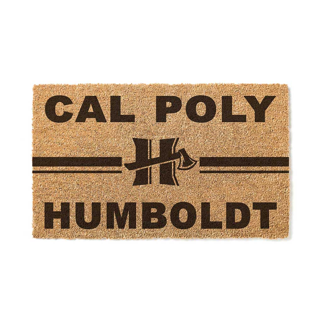 Team Coir Doormat Team Logo Humboldt State Lumberjacks