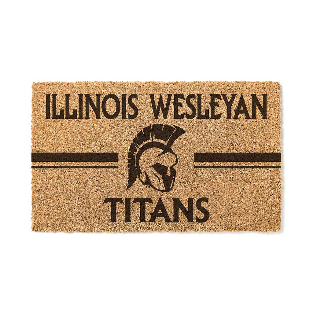 Team Coir Doormat Team Logo Illinois Wesleyan Titans